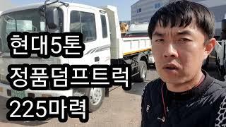 현대5톤 정품덤프 중고트럭이지만 컨디션 최상입니다