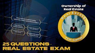 25 QUESTIONS you MUST KNOW  2022 REAL ESTATE EXAM  |New Jersey / Ownership of Real Estate