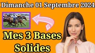 Dimanche 01/09 Pronostics Quinté + PMU: Découvrez mes Bases Incontournables + Chevaux de Complément|