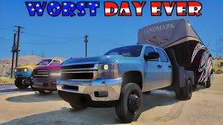 WORST LABOR DAY CAMPING TRIP EVER!! (COPS WERE CALLED) - GTA 5 RP