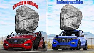 Indestructible vs Destructible Cars #3 - Beamng drive