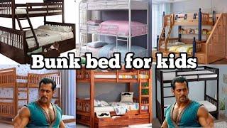 Bunk Bed For Kids | Single Size Moyer Wooden Bunk Bed | Low Bunk Bed | Full Bunk Bed |