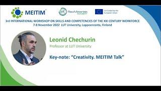 Creativity. MEITIM Talk - Leonid Chechurin