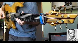 "The Entertainer" by Scott Joplin (fragment) on 7-string bass - home recording