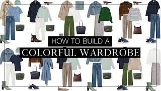 How to build a colorful capsule wardrobe | Sustainable style