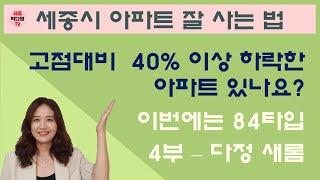 저렴한 세종시 아파트 매물찾기 - 35~40% 하락한 84타입 매물 4부 - 다정동 새롬동