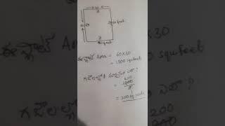 how to  calculate the plot area how to convert square feet of a plot into square yards#shorts