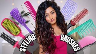 Styling Tools and Brushes for 2a-3a Wavy Hair and Loose Curls