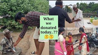 What we donated to poor this time...? || Food donation || Konapalli Vlogs