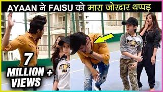 OMG! Ayaan Zubair SLAPS Mr. Faisu For Misbehaving With Jannat Zubair | FUNNY TikTok Videos