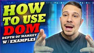 How to Use Depth of Market DOM to Scalp Trade - Live Futures Trade Examples