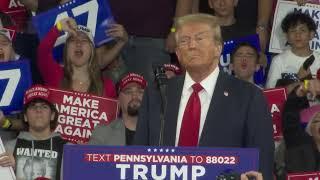 RAW VIDEO: Donald Trump speaks in Reading, Pennsylvania campaign event