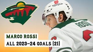 Marco Rossi (#23) All 21 Goals of the 2023-24 NHL Season