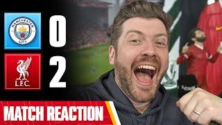 CITY AREN'T IN OUR LEAGUE! MAN CITY 0-2 LIVERPOOL | MAYCH REACTION