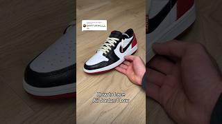 How to Lace Jordan 1 Lows ️