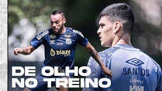 INTEGRANTES DO CIEESH ASSISTEM A TREINO DO SANTOS FC