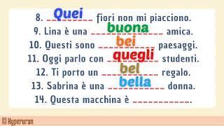 Italian how to improve speaking | Guided examples | Sentences/Exercises | Learn italian free lessons