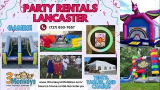 Party Rentals Lancaster PA - 3 Monkeys Inflatables - 717-650-7657