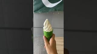 #mcdonaldspakistan decorated for #pakistanindependenceday with green #icecreamcone