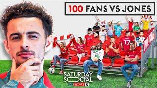 Curtis Jones : 100 FANS vs 1 FOOTBALLER