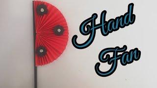 How to make a beautiful hand fan it is very easy to make #diy#rumi#handfan