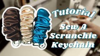 STUDIO VLOG #5 | DIY Sewing Keychain | How To Make A Scrunchie Wristlet Key Fob ||Scrunchie Business