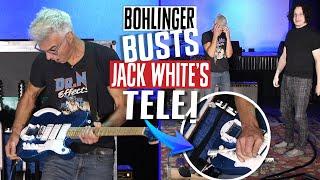 Bohlinger Busts Jack White's Fender Triplecaster Guitar While Demoing the Eventide Knife Drop