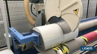 Automatic fast cutter or slitter for paper or laminated rolls