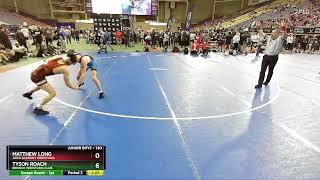 2024 Junior Boys Folkstyle Nationals: Matthew Long vs Tyson Roach: 120 Ibs 7th Place Bout