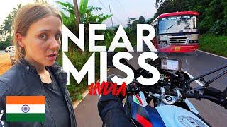 Are Indian Bus Drivers Out of Control? Motorcycle Tour India!  |INDIA EP18|