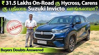 Can You Buy Maruti Invicto Over Hycross and Carens at ₹31.5 Lakhs On-Road | Q & A Series | MotoWagon