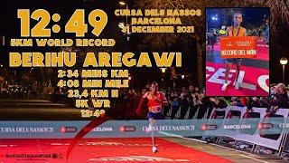 Berihu Aregawi 5KM World Record 12:49 | Cursa Dels Nassos 2021 | Barcelona | BenFieldTrackandField