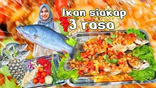 Ikan siakap 3 rasa ala thai ปลากระพงสามรส /Fried fish with chili sauce