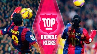 TOP BICYCLE KICK GOALS | FC BARCELONA 