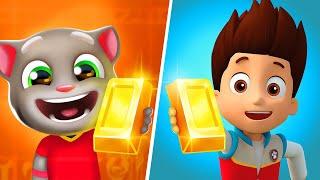 Talking Tom Gold Run | Paw Patrol Ryder Surf - All Level Gameplay Android,iOS - BIG APK NEW UPDATE