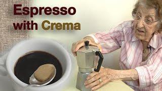 Great Depression Cooking - Making Espresso with Sweet Crema