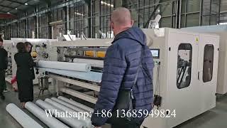 Automatic Decorative Embossing Toilet Paper Roll Making Machinery Price