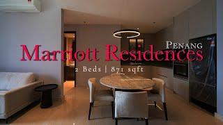 Marriott Residences Penang - 2 Beds with 871 sqft For Sale and Rent - Penang Property