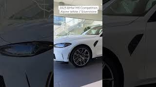 2023 BMW M3 Competition Alpine White on Silverstone with M Carbon Bucket Seats