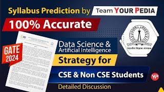 Strategy for Non CSE & CSE students about GATE 2024 Data Science & Artificial Science syllabus