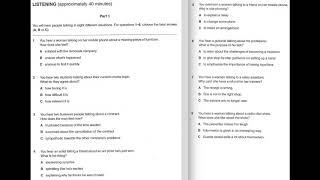 Listening B2, FCE 1 (2015), Test 1, Part 1