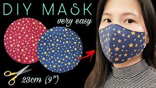 (2 in 1) NEW DESIGN 2021 ️️️ how to make a simple mask at home | Face mask sewing tutorial