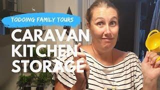 Caravan RV Kitchen Storage Ideas Tour - How we do it in a Jayco