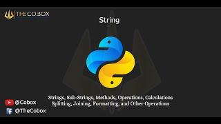 String | Data Type | Notes by DurgaSoft | #Python #Durgasoft #String