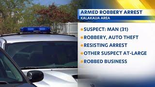 Man arrested in Palolo for robbery and grand theft auto