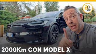 SU e GIU' PER L'ITALIA con TESLA MODEL X