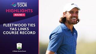 Round 1 Highlights | Hole-in-one and Fleetwood record | 2024 Abu Dhabi HSBC Championship