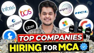 MCA Jobs - Top Hiring CompaniesTech Jobs TCS, Wipro, Infosys#mca #mcajobs #placement