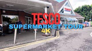 Tesco Supermarket Tour - British Grocery Shopping Vlog [4K]