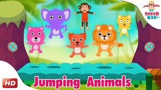  Jumping Animals & More! | Popular Jumping Action Songs  | Superkid TV Collections 